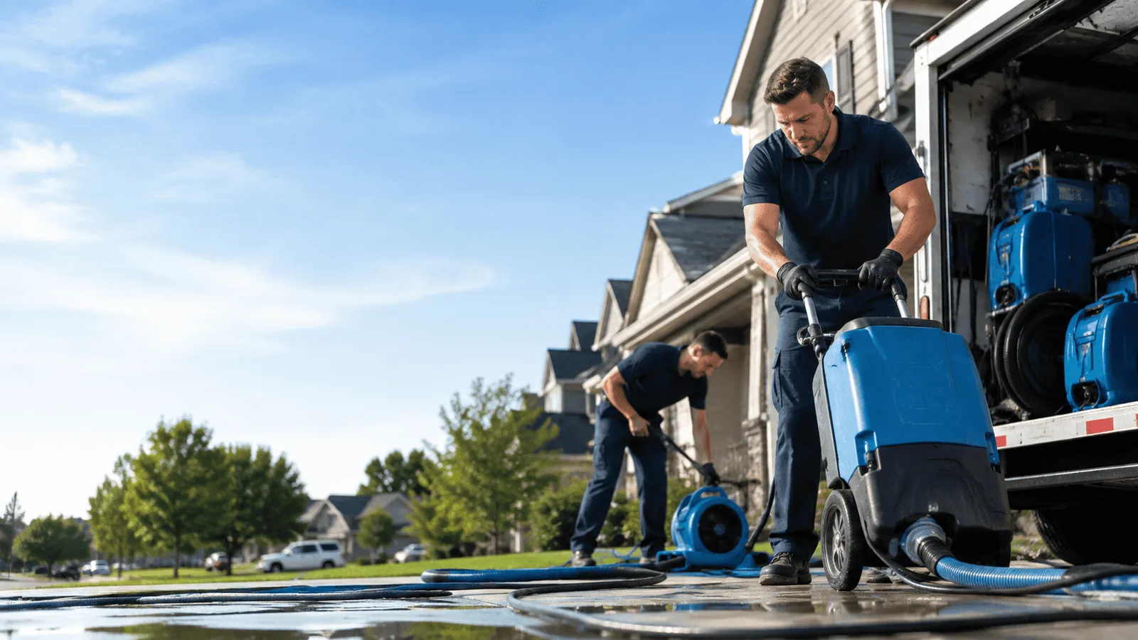 Dehumidification being performed in Livingston, NJ